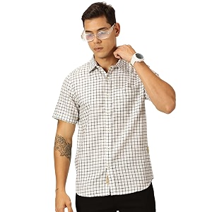 Thomas Scott Mens Checks Half