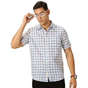 Thomas Scott Mens Checks Half