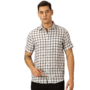 Thomas Scott Mens Checks Half