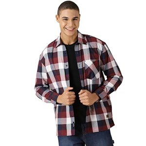 Thomas Scott Mens Classic Tartan Checkered Shacket