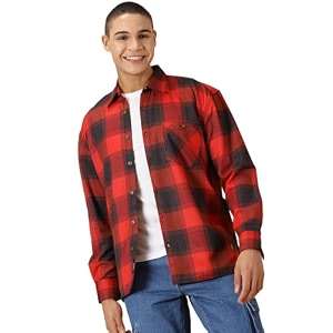 Thomas Scott Mens Classic Tartan Checkered Shacket