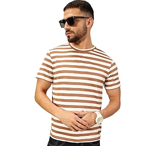 Thomas Scott Mens Striped Half
