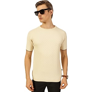 Thomas Scott Mens Textured Half