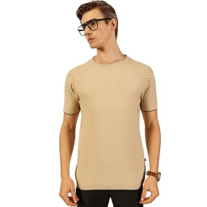 Thomas Scott Mens Textured Half