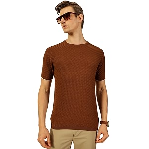 Thomas Scott Mens Textured Half