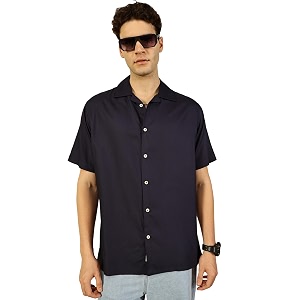 Thomas Scott Men Half Sleeves Camp Collar