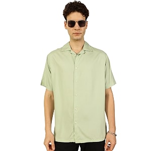 Thomas Scott Men Half Sleeves Camp Collar