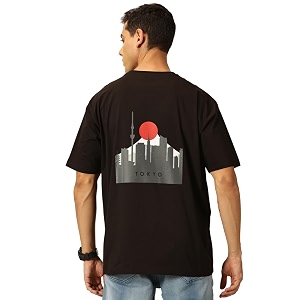 Thomas Scott Men Oversized Fit Graphic Printed