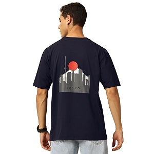 Thomas Scott Men Oversized Fit Graphic Printed