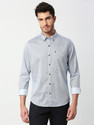 THOMAS SCOTT Men Printed Casual Blue Shirt
