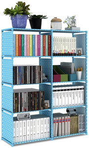 thos 10- layer simple bookshelfmultipurpose rackchildren bookcases metal open book shelf finish color - blue diydo-it-yourself