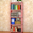 thos 5- Layer Simple Bookshelf/Multipurpose Rack/Children Bookcases Metal Open Book Shelf (Finish Color - Pink, DIY(Do-It-Yourself))
