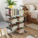 thos Multipurposar Storage rack Metal Open Book Shelf