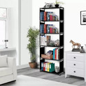 thos Plastic 6 Shelf Book Organizer Metal Open Book Shelf