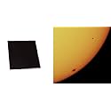 4x4" Solar Filter Sheet for Telescopes, Binoculars and Cameras - Black Plastic - Infrared Effect