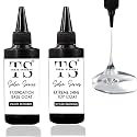 THR3E STROKES 2 Pcs 100ml No Wipe Gel Top Coat and Base Coat Set - Glossy Finish, Long Lasting, LED Nail Lamp Compatible, Nail Art Design Manicure Gifts for Women