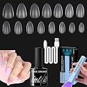 THR3E STROKES Gel Nail Kit Easy Nail Extension Set With 100Pcs Shaped (P4 GEL X KIT)