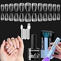 THR3E STROKES Gel Kit Easy Nail Extension Set With 100Pcs Shaped Tips 6 in 1 (P3 GEL X KIT)