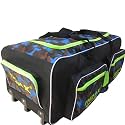THRAX Super Pack Wheel Cricket Kit Bag Army Blue Black Lime