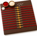 Thread Premium Traditional Rakhi Set of 10