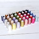 ThreadArt Polyester Embroidery Thread Set, 40 Color Set, Set D