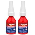 ThreadLocker Red, Thread Lock High Strength Lock Tight for Nuts, Bolts, Fasteners and Metals, Anaerobic Curing Metal Glue to Prevent Loosening and Corrosion (H271-20ml)