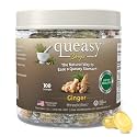 Three Lollies Queasy Drops - Natural Ginger Flavor - Relief from Chemotherapy Nausea &amp; Travel Sickness - Alleviates a Dry Mouth - Non-Drowsy - Natural Ingredients - 100 ct