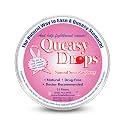 Three Lollies Queasy Drops - Sour Raspberry Flavor - Travel Sickness &amp; Nausea Relief, Soothes Stomach &amp; Dry Mouth, Natural Ingredients - 21 ct