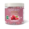 Three Lollies Queasy Drops - Sugar Free Raspberry Flavor - Relief from Chemotherapy Nausea &amp; Travel Sickness - Alleviates a Dry Mouth - Non-Drowsy - Natural Ingredients - 100 Ct