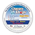 Three Lollies Queasy Drops Sugar Free - Relief from Nausea &amp; Travel Sickness, Alleviates a Dry Mouth, Non-Drowsy Natural Ingredients - 21 ct