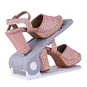 shoe organiser space saver shoe rack adjustable shoe slot for closet organizer (Pack of 6, Grey)