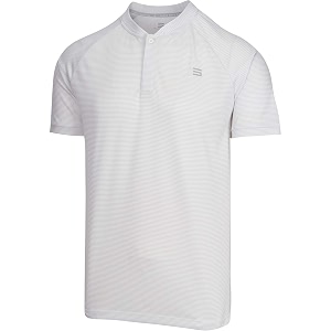 three sixty six collarless golf shirts for men - mens casual dry fit short sleeve polo lightweight and breathable