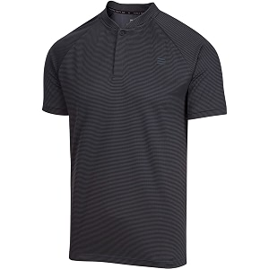 three sixty six collarless golf shirts for men - mens casual dry fit short sleeve polo lightweight and breathable