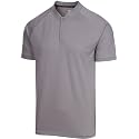 Three Sixty Six Collarless Golf Shirts for Men - Men’s Casual Dry Fit Short Sleeve Polo, Lightweight and Breathable