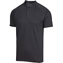 Three Sixty Six Collarless Golf Shirts for Men - Men’s Casual Dry Fit Short Sleeve Polo, Lightweight and Breathable