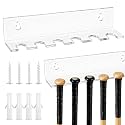 Threehoney 1 Pcs Mini Baseball Bat Holder, Wallmount, 9.1 x 2.25 x 2 Inch