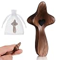 Threehoney 1 Pcs Wooden Cross Fidget Cross My Heart, Small Handheld Pocket Crosses in Bulk with Organza Bag Relief Fingertip Stress Christian Baptism First Communion Gift for Inspirational Prayer