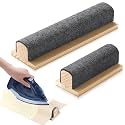 Threehoney 2 Size Tailors Clapper Pressing Bar with Clapper Wool Quilters 7 Inch, 12 Inch Professional Sewing Tool Wooden Tailors Tool for Sewing Quilting Ironing