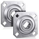 Threlaco 2 Pack Disc Harrow Bearing Unit, 1 Inch Square Bore Flange Bearing