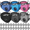 Threlaco 6 Pcs Dust Mask Reusable Respirator Mask