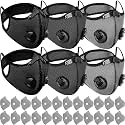 Threlaco 6 Pcs Dust Mask Reusable Respirator Mask