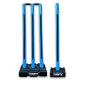 Thrifty Sports® Cricket Stumps Set - 4 Stumps + 2 Bails + 2 Stand Full Size 30/32" (ST WSBLU + 1BLU)