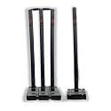 Thrifty Sports® Cricket Stumps Set - 4 Stumps + 2 Bails + 2 Stand Full Size 30/32" (Black)