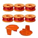 THTEN WA0010 WA0004 Trimmer Spool Fit for Worx WG154 WG155 0.065" String