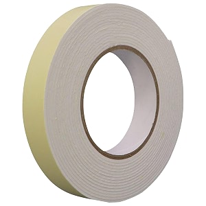 thump double-sided foam tape mono white sticky adhesive for diy art amp crafts scrapbooking office school stationery supplies - white 18mmx1m pack of 6