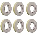 Thump Double-Sided Foam Tape Mono White Sticky Adhesive for DIY Art &amp; Crafts Scrapbooking Office School Stationery Supplies - (White, 24mmX1m, Pack of 6)
