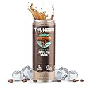 Thunder CoffeeMilk - 11 oz Aussie Style Cold-Brewed Latte Canned Coffee, Iced Coffee Cans for Grab & Go, Natural Protein-Rich 75mg Caffeine Energy Drink in Handy Cold Brew Cans, Mocha, 12 Pack