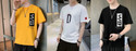 THUNDER PLANET Pack of 3 Men Printed Round Neck Polyester White T-Shirt