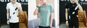 THUNDER PLANET Pack of 3 Men Printed Round Neck Pure Cotton Black T-Shirt