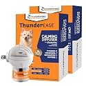ThunderEase Dog Calming Pheromone Diffuser Kit-Powered by ADAPTIL-Vet Recommended to Relieve Separation Anxiety, Stress Barking & Chewing, & Fear of Fireworks & Thunderstorms(30 Day Supply)(Pack of 2)